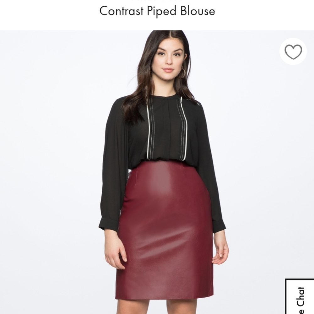 Eloquii contrast blouse